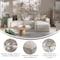 Flash Furniture Bridgetown Luxury Modular 4 Piece Sectional Sofa, Cream IS-IT2231-4PCSEC-CRM-GG - alternate 5
